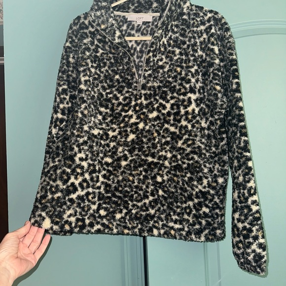 LOFT XS 3/4 Zip Animal Print. MUST BE BUNDLED - Picture 8 of 8